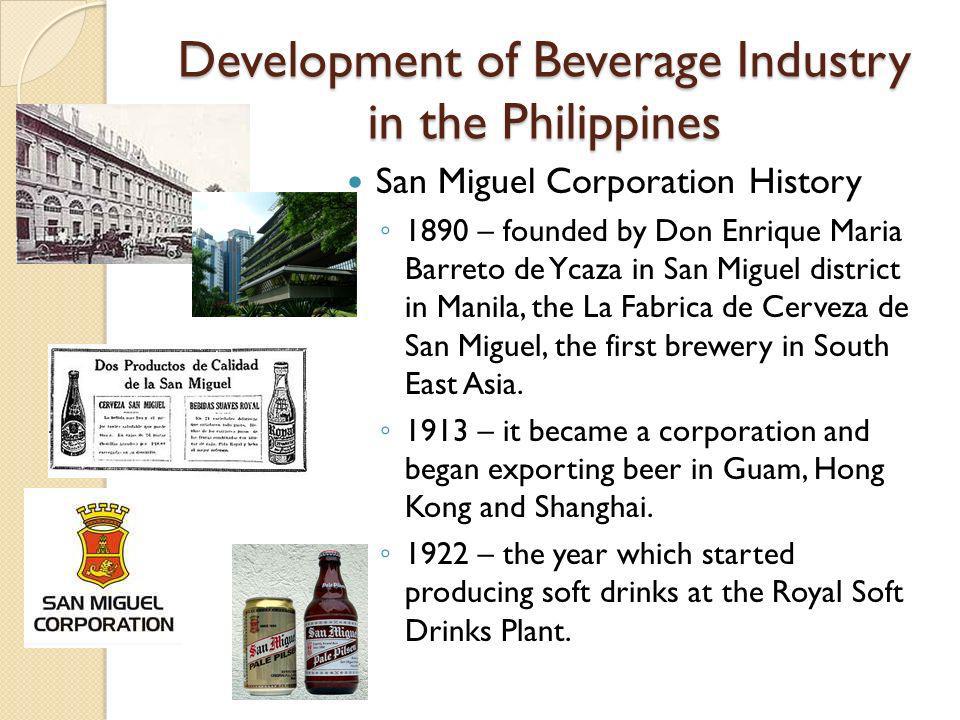 Beverage industry essay
